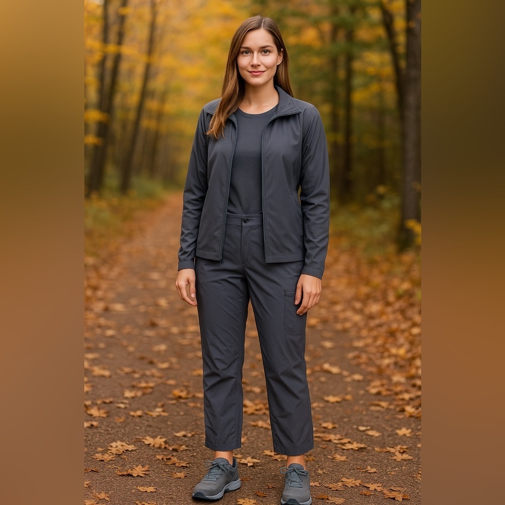 L.L. Bean Gray Track Pants - Picture 12 of 13
